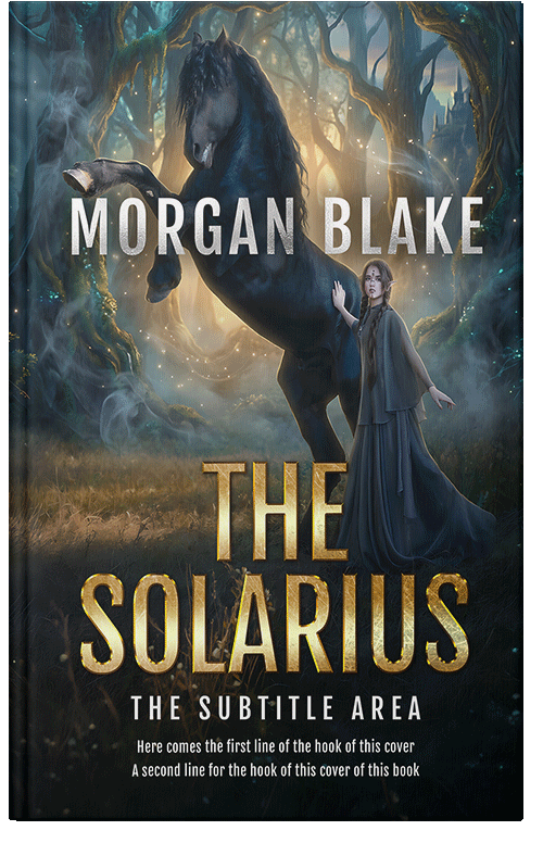 Front view of Premade Fantasy Book Cover - Outer Space #37321 | BookCoverZone