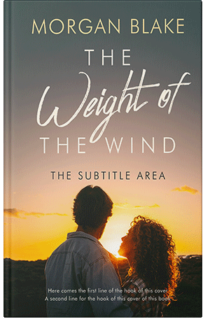 Premade Book Cover Fuscous Gray