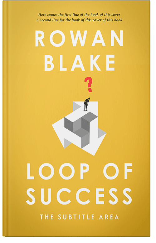 Front view of Premade Business Book Cover - Saffron #37360 | BookCoverZone