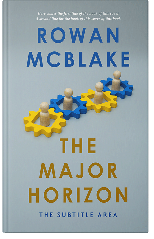 Front view of Premade Business Book Cover - Tower Gray #37371 | BookCoverZone