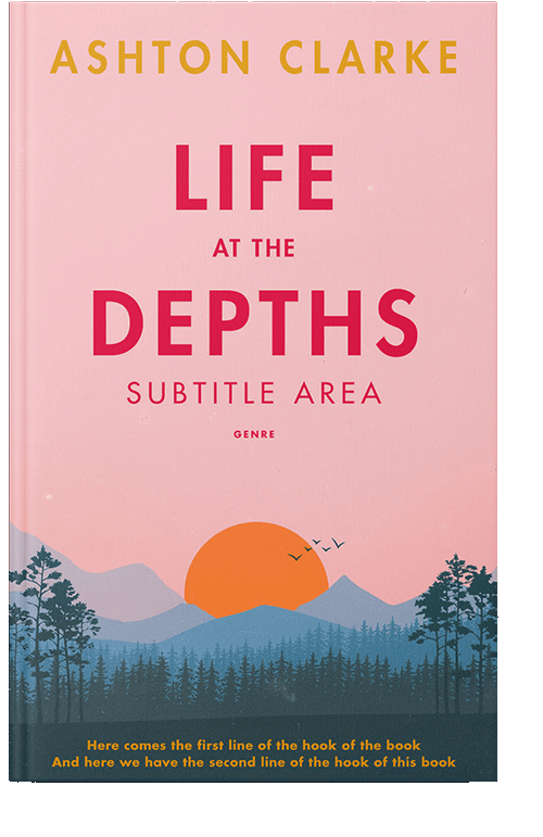 Front view of Blue Bayoux #50005 - Premade Literary Fiction Book Cover