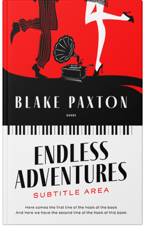 Pre Made Book Cover Red