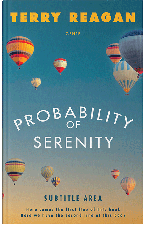 Front view of Ming #50020 - Premade Literary Fiction Book Cover