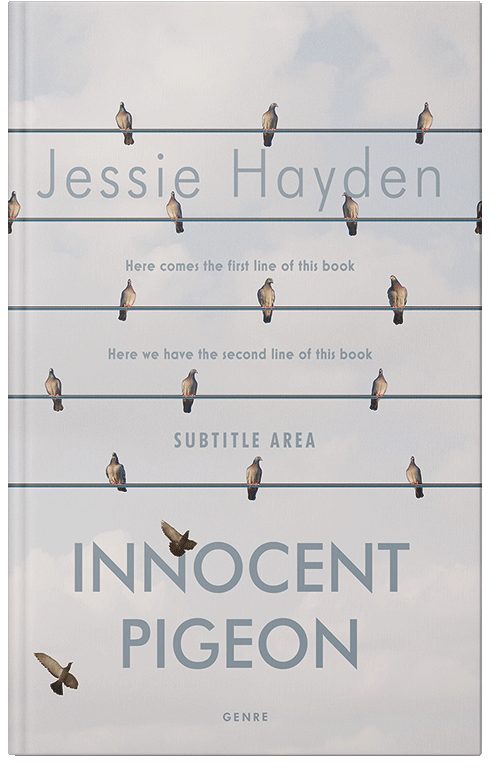 Front view of Bon Jour #50039 - Premade Abstract Book Cover