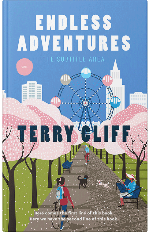 Front view of Havelock Blue #50052 - Premade Nature Book Cover