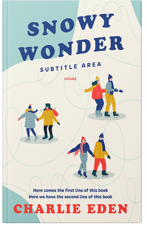 Front view of Ecru White #50065 - Premade Romance Book Cover