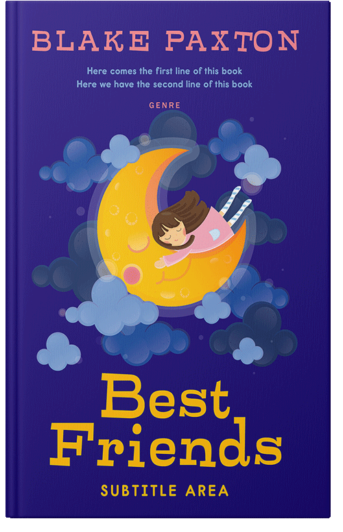 Front view of Premade Children's Book Cover - Deep Koamaru