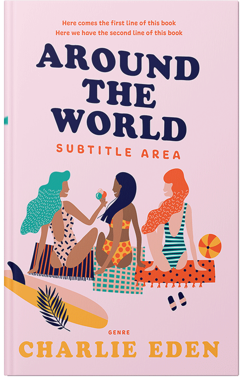 Front view of Cherub #50086 - Premade Travel Book Cover