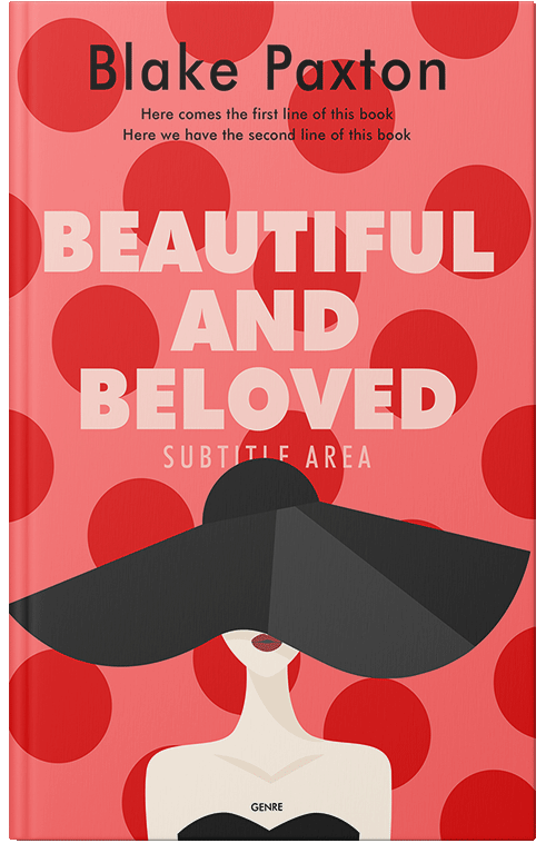 Front view of Tuatara #50090 - Premade Abstract Book Cover