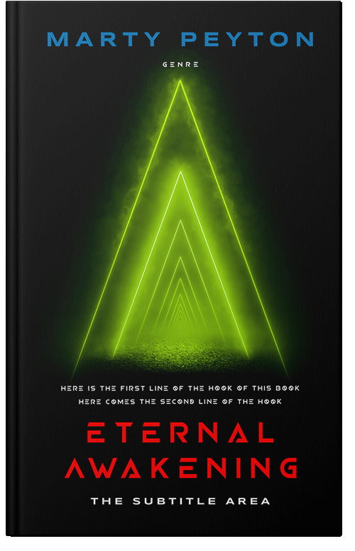 Front view of Premade Science Fiction Book Cover - Green Waterloo #3021786 | BookCoverZone*