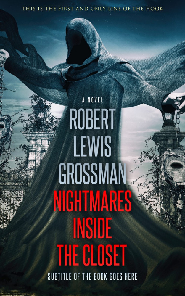 Front view of Timber Green #230 - Premade Horror Book Cover