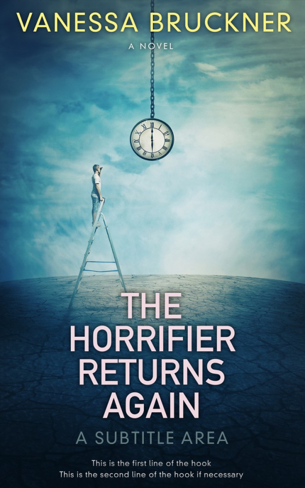 Front view of Blue Dianne #278 - Premade Fantasy Book Cover