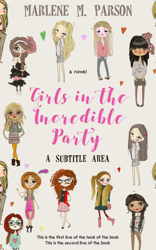 Front view of Satin Linen #288 - Premade Teen & Young Adult Book Cover