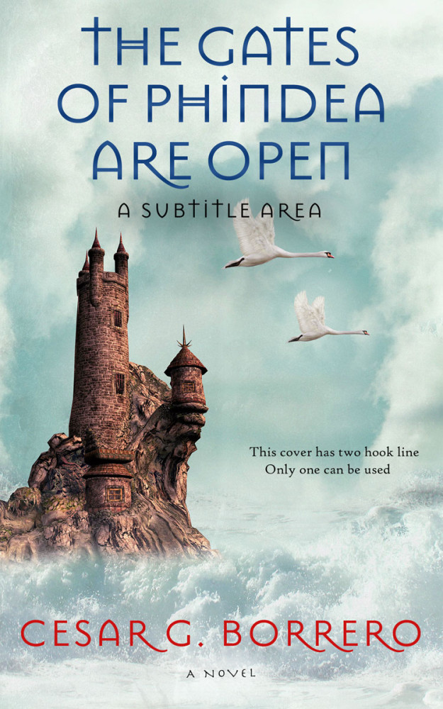 Front view of Conch #443 - Premade Fantasy Book Cover