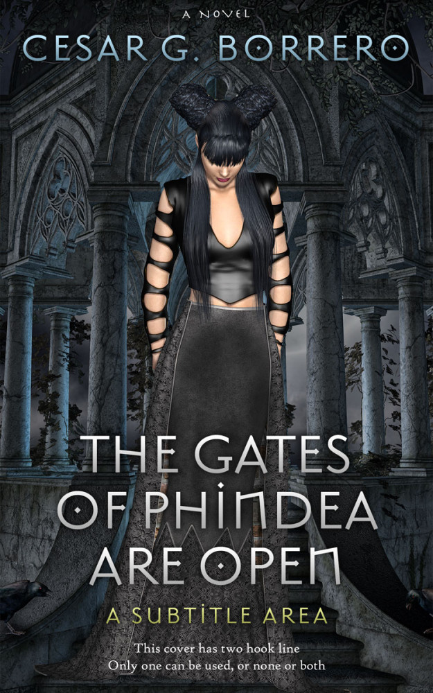 Front view of Shark #444 - Premade Fantasy Book Cover