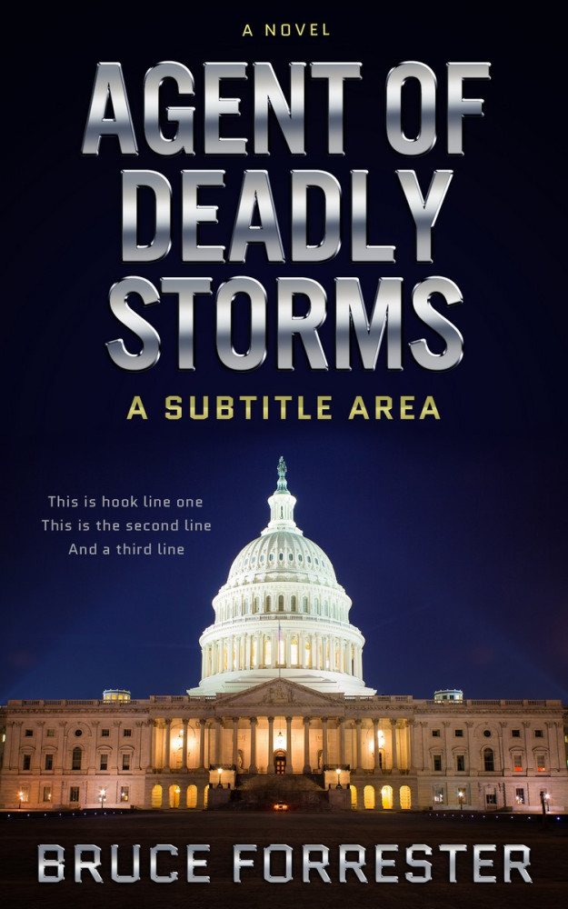 Front view of Malta #511 - Premade Action & Adventure Book Cover