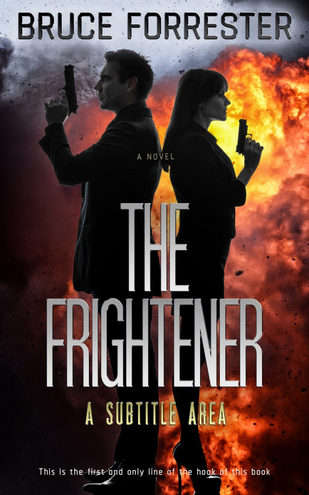 Front view of My Pink #530 - Premade Action & Adventure Book Cover