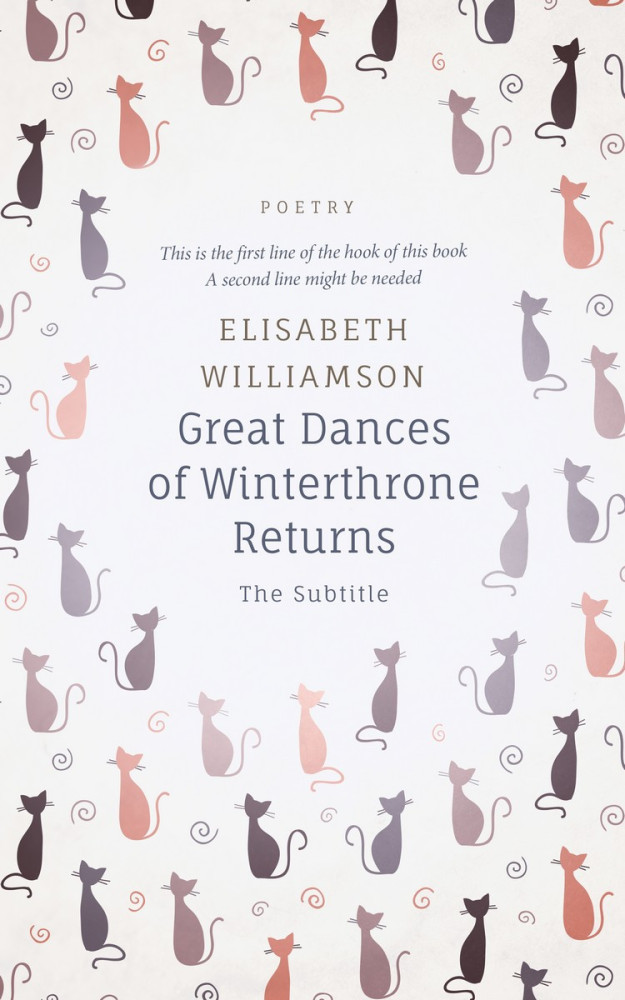 Front view of Athens Gray #0577 - Premade Poetry Book Cover | BookCoverZone