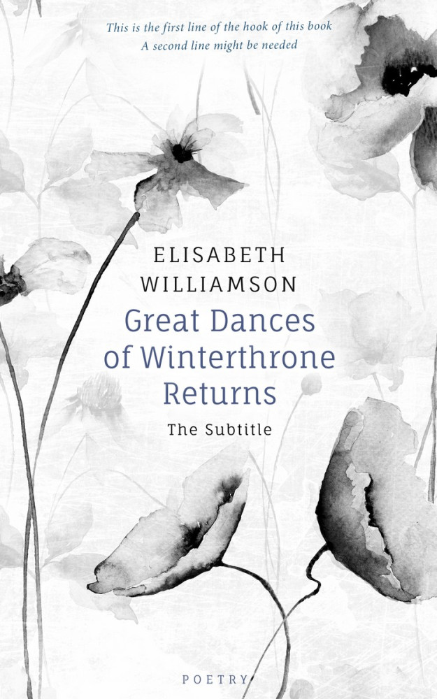 Front view of Black Haze #0583 - Premade Poetry Book Cover | BookCoverZone