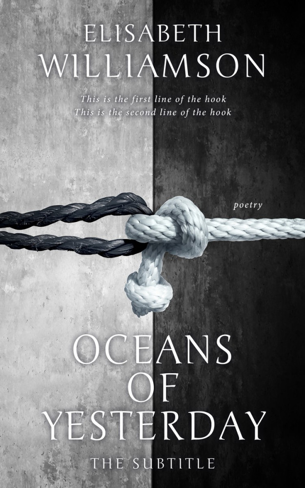 Front view of Silver Sand #602 - Premade Poetry Book Cover