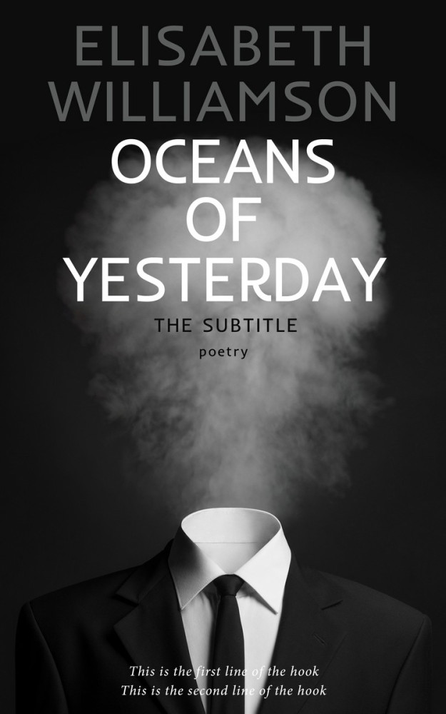 Front view of Cod Gray #615 - Premade Business Book Cover