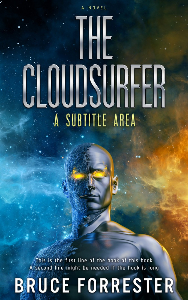 Front view of Gable Green #629 - Premade Science Fiction Book Cover