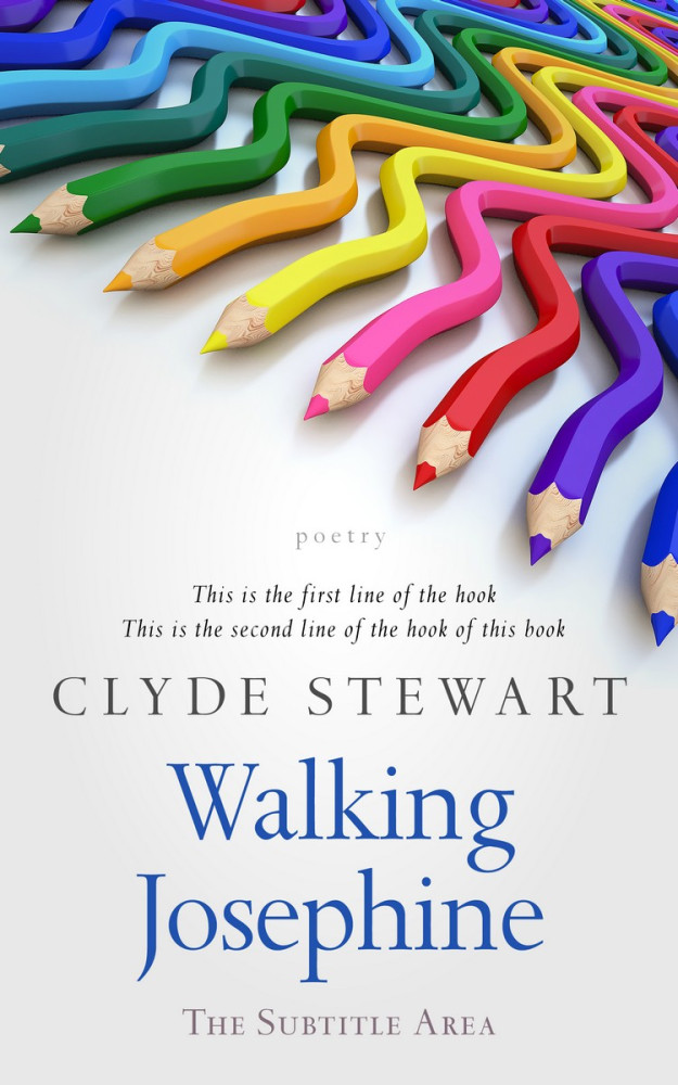 Front view of Chambray #685 - Premade Abstract Book Cover