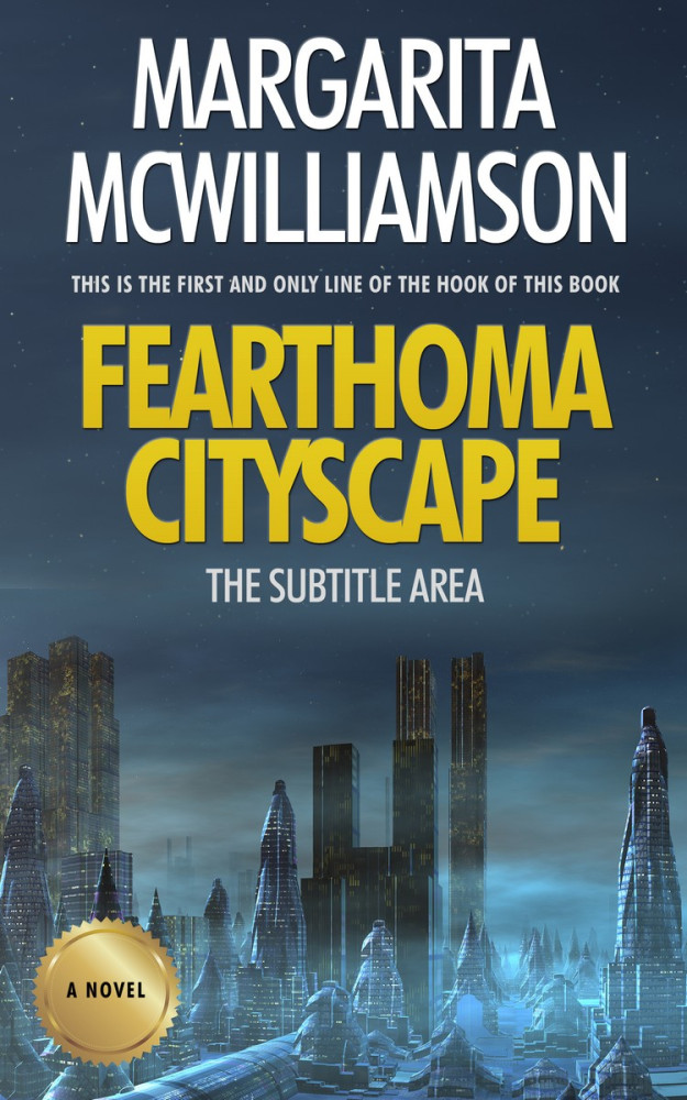 Front view of Oxford Blue #799 - Premade Science Fiction Book Cover