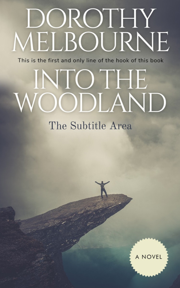 Front view of Natural Gray #803 - Premade Literary Fiction Book Cover