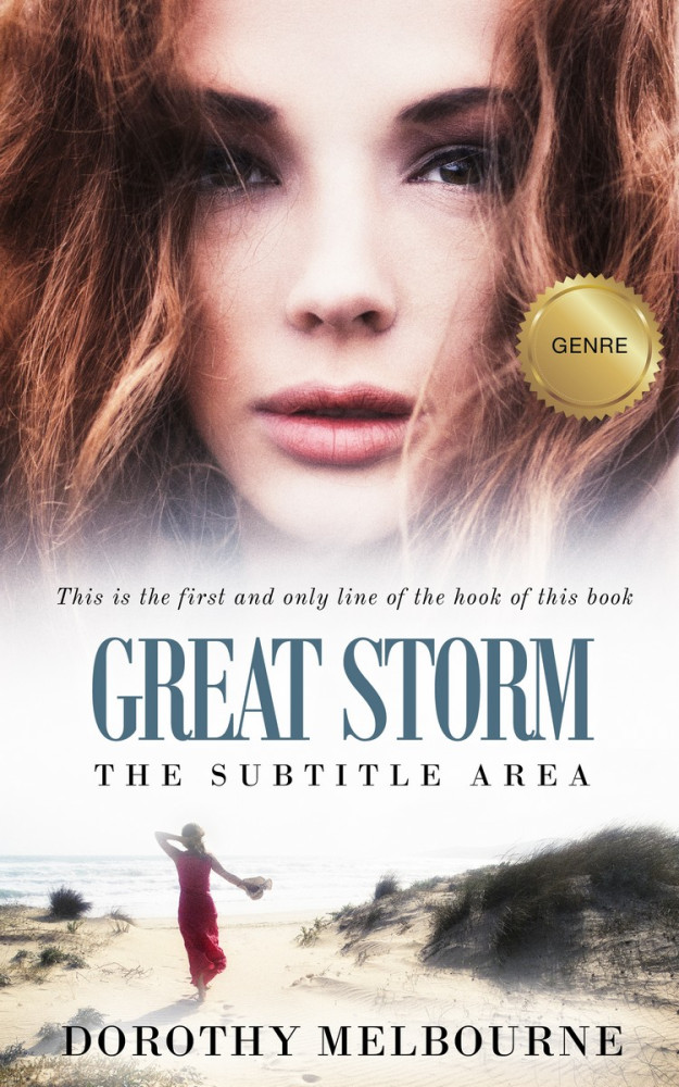 Front view of Thunder #828 - Premade Romance Book Cover