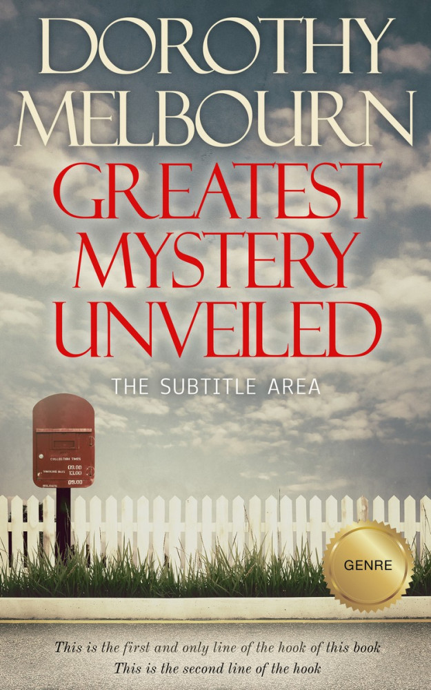 Front view of Nomad #835 - Premade Literary Fiction Book Cover