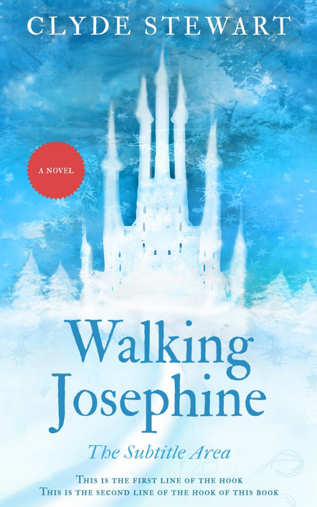 Front view of Curious Blue #892 - Premade Fantasy Book Cover