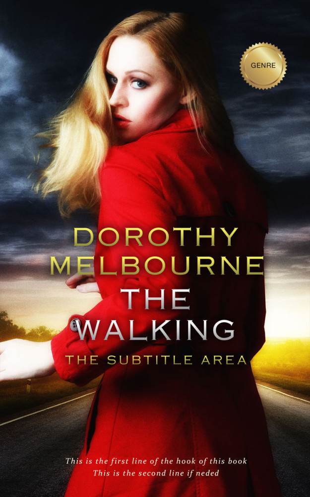 Front view of Japonica #968 - Premade Action & Adventure Book Cover