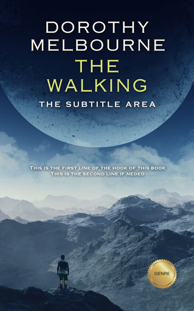 Front view of Pickled Bluewood #987 - Premade Science Fiction Book Cover