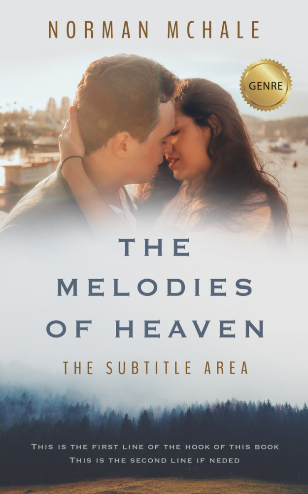 Front view of Quill Gray #1067 - Premade Romance Book Cover