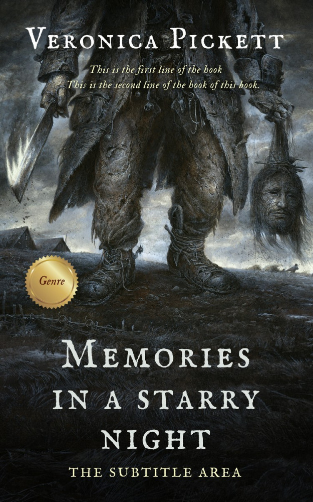 Front view of Heavy Metal #1119 - Premade Horror Book Cover