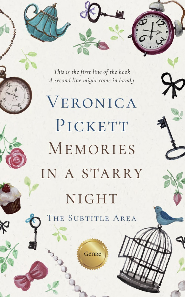 Front view of Cararra #1127 - Premade Fantasy Book Cover