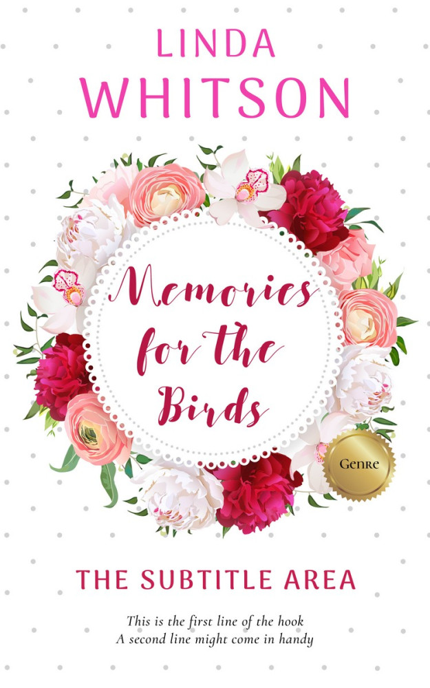 Front view of Oyster Pink #1150 - Premade Romance Book Cover