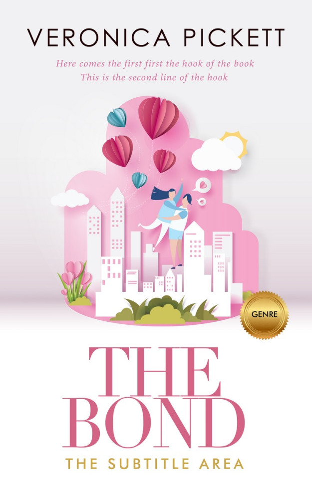 Front view of Ebb #1182 - Premade Romance Book Cover