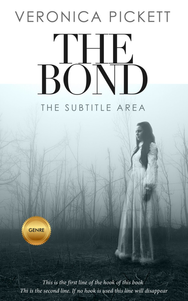 Front view of Tiara #1186 - Premade Horror Book Cover