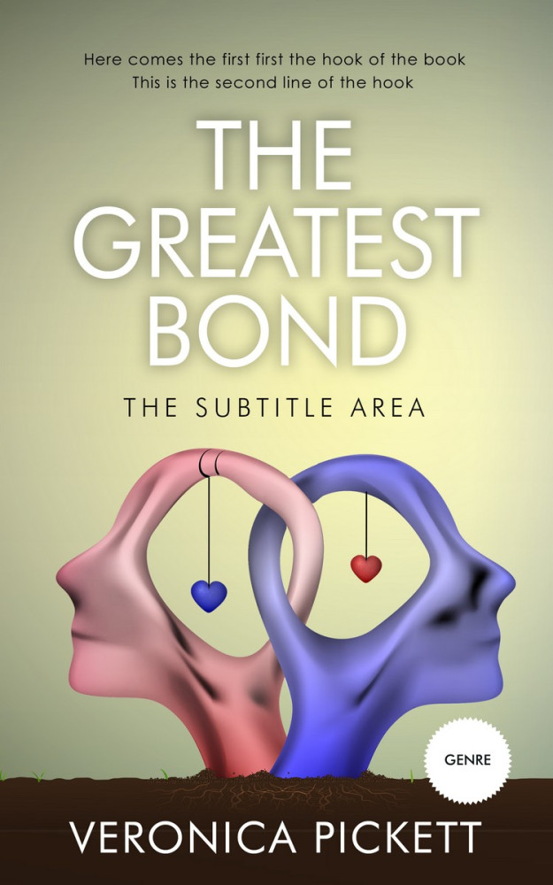 Front view of Bison Hide #1212 - Premade Romance Book Cover