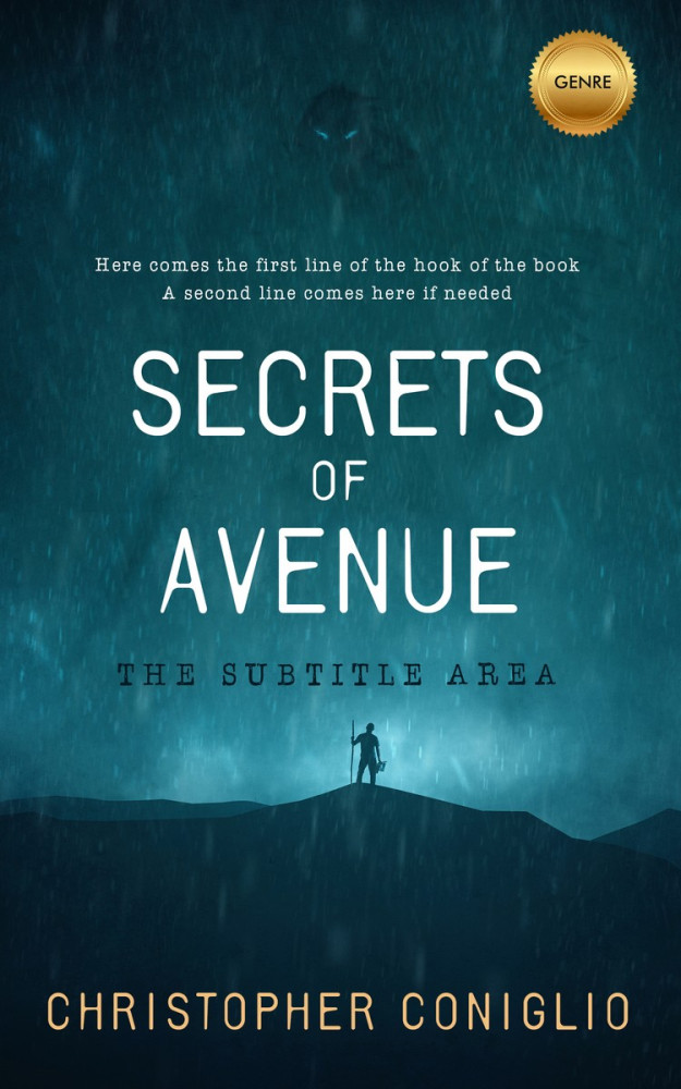 Front view of Eden #1303 - Premade Historical Book Cover