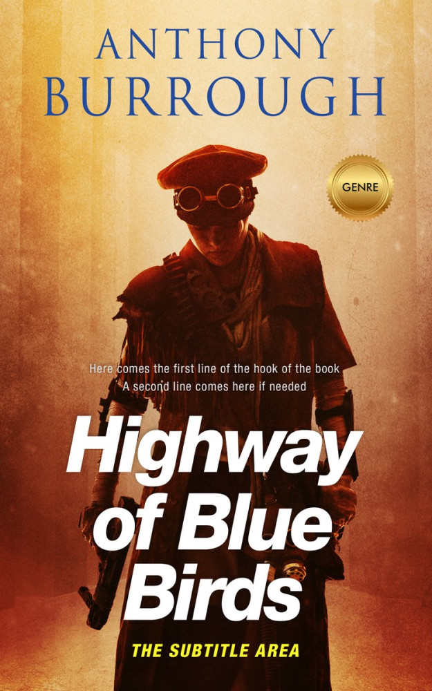 Front view of Harvest Gold #1323 - Premade Mystery & Thriller & Suspense Book Cover