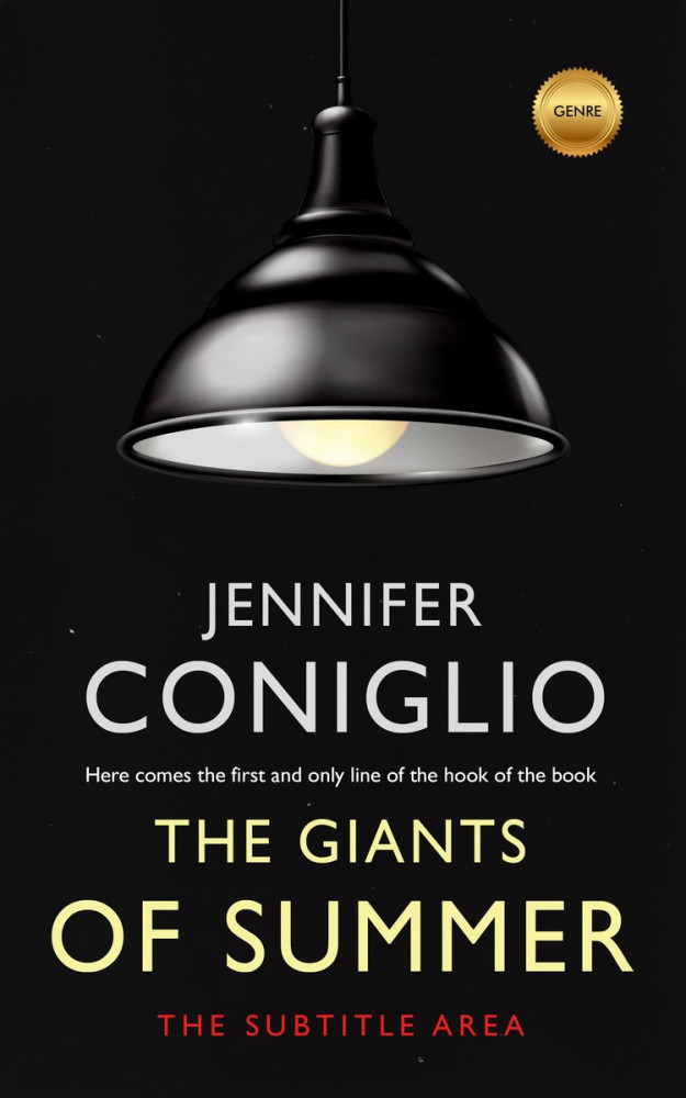 Front view of Cod Gray #1330 - Premade Literary Fiction Book Cover