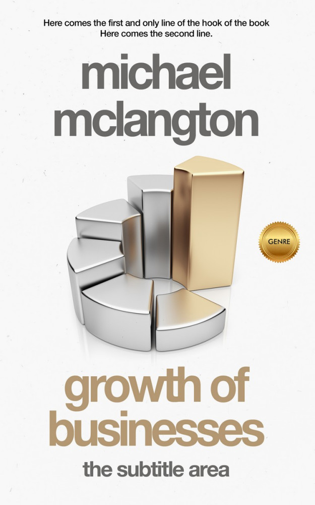 Front view of Pampas #1362 - Premade Business Book Cover