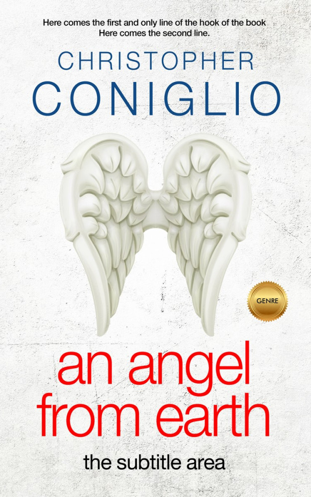 Front view of Cararra #1376 - Premade Fantasy Book Cover