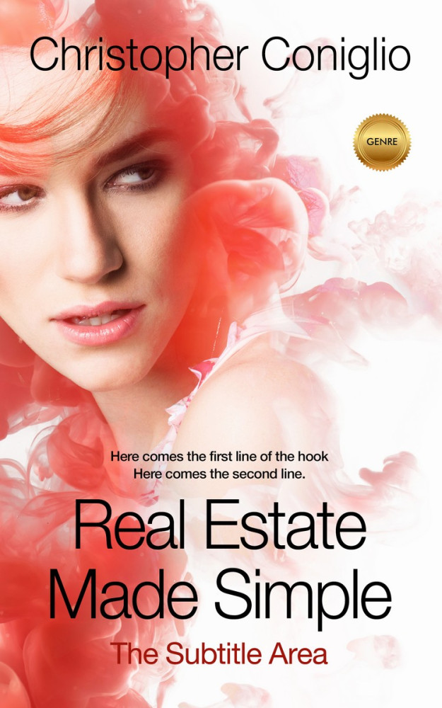 Front view of Albescent White #1378 - Premade Royal Romance Book Cover