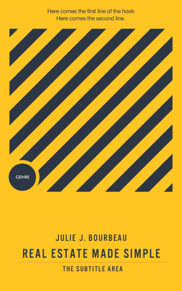 Front view of Ebony Clay #1381 - Premade Abstract Book Cover