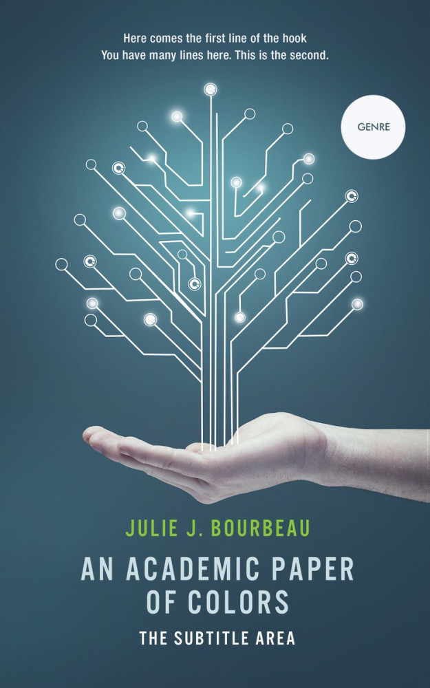 Front view of William #1386 - Premade Abstract Book Cover