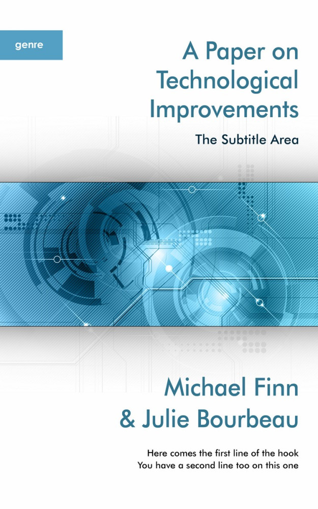 Front view of Boston Blue #1406 - Premade Science Fiction Book Cover